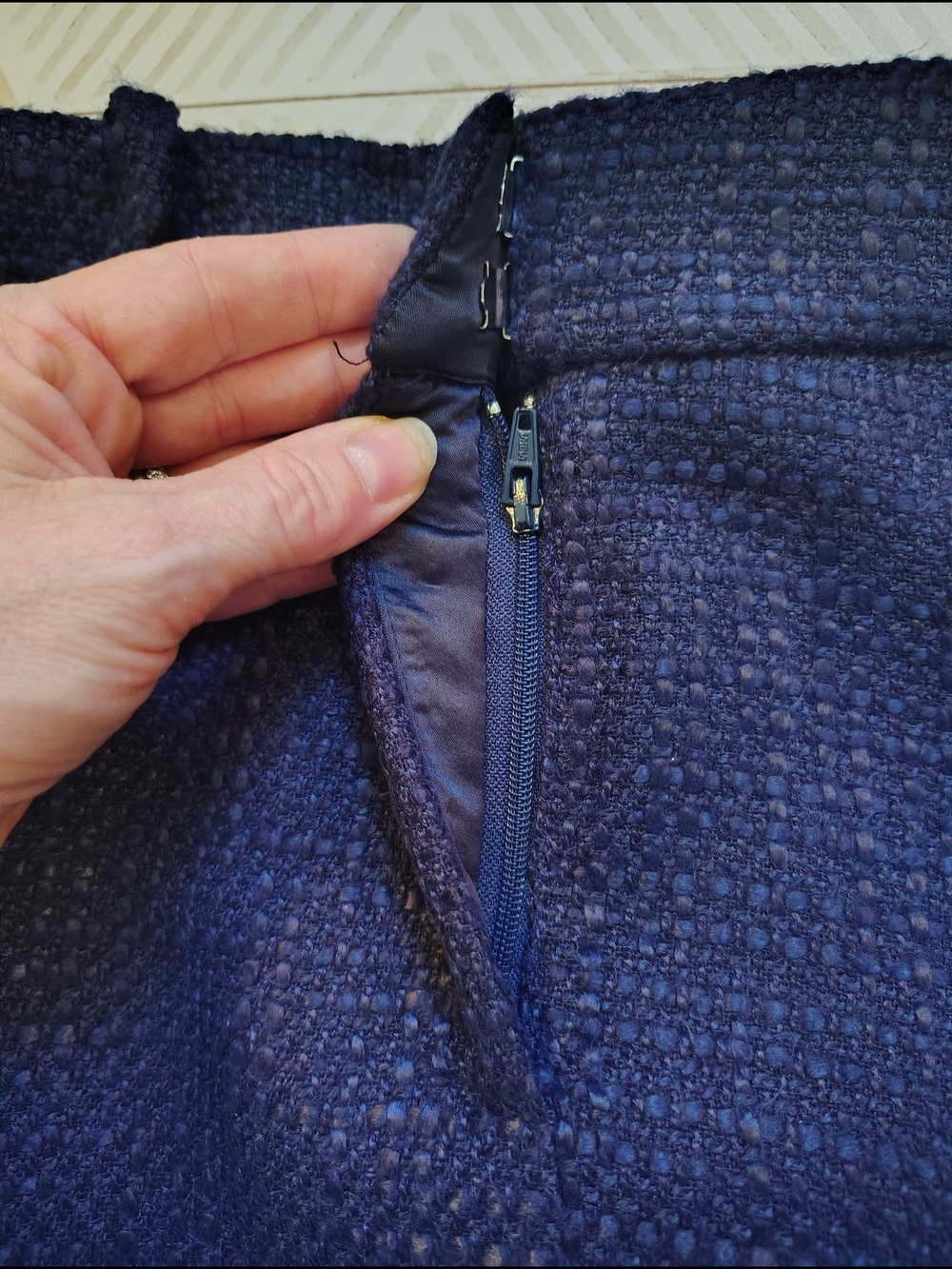 Amanda Uprichard Purple Tweed Mini Skirt with Fringe Trim Xl - Picture 5 of 11